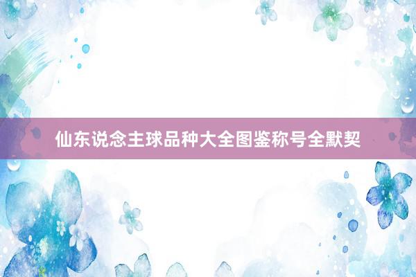 仙东说念主球品种大全图鉴称号全默契